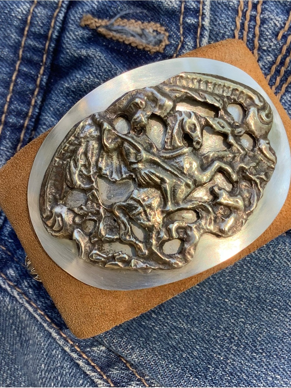 Horse & Rider cuff , adjustable